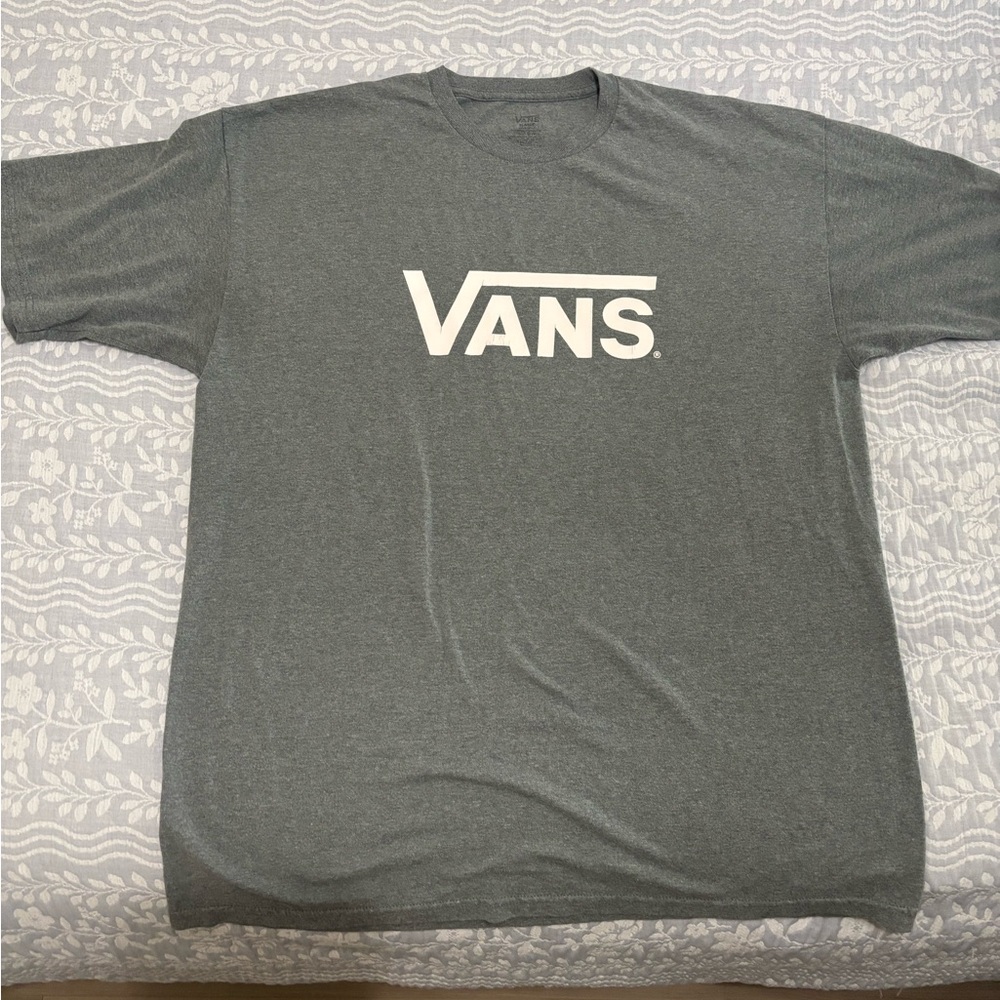 Vans Gray Short Sleeve Tee Classic Crew Neck
